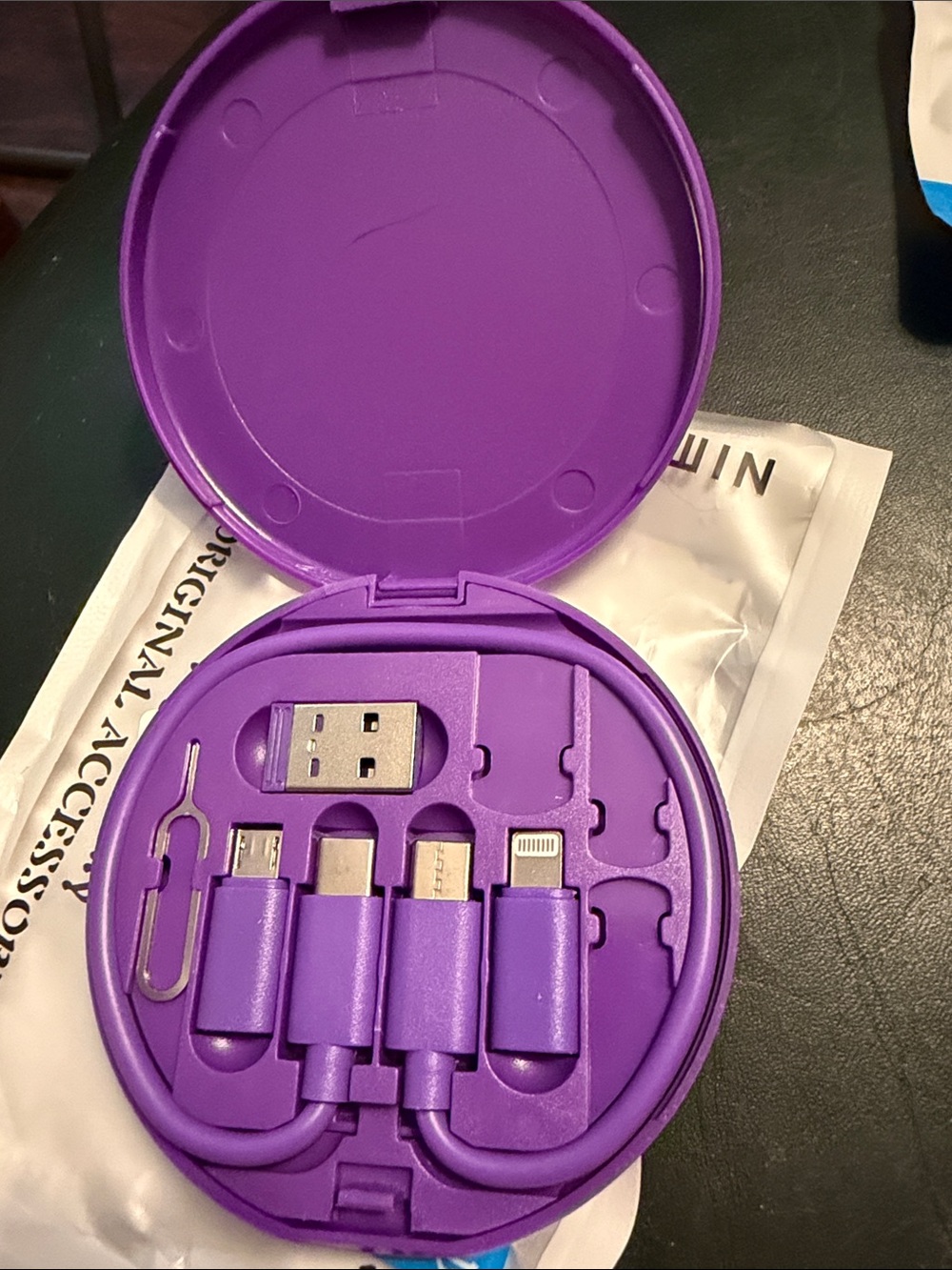 Universal 60W Multi-Connector Charging Kit - Purple or White